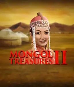 Step into the vibrant history of Mongolia with Mongol Treasures 2 slot by Endorphina, highlighting a graceful Mongolian woman dressed in traditional attire against a pastoral Mongolian steppe backdrop. This image portrays the spirit of Mongolian history, offering a unique cultural journey. 